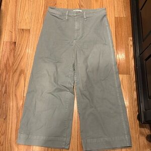 Madewell Emmett wide leg crop pant 30
